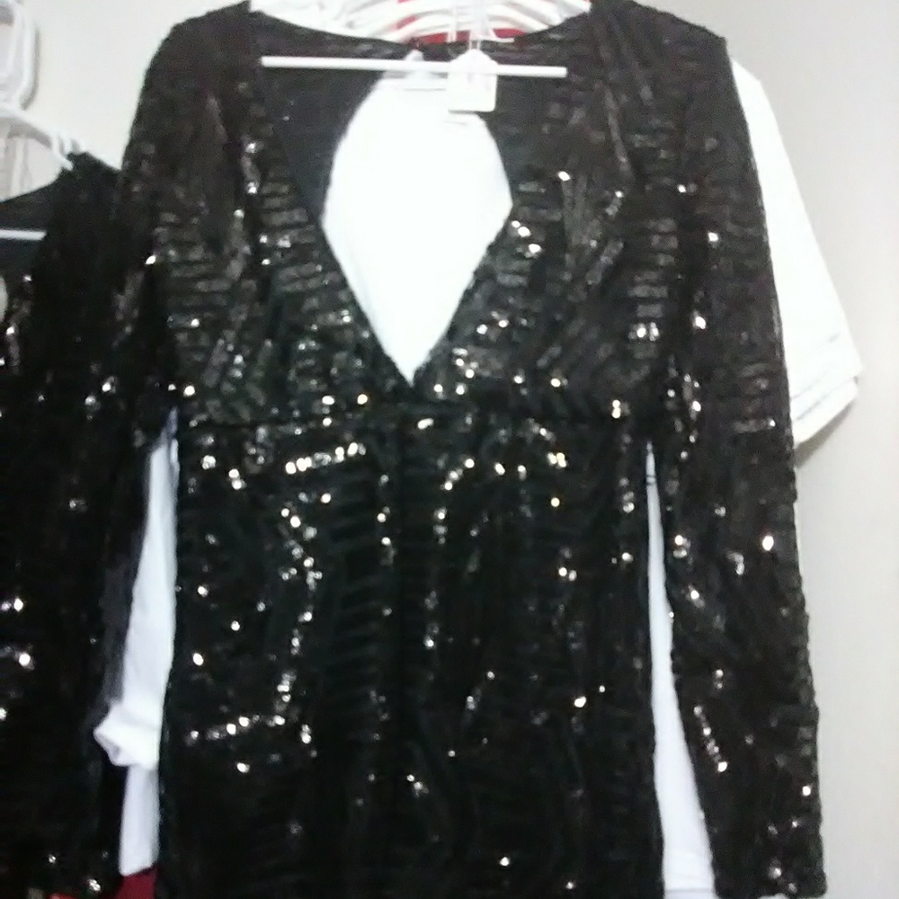 Black sparkled Romper